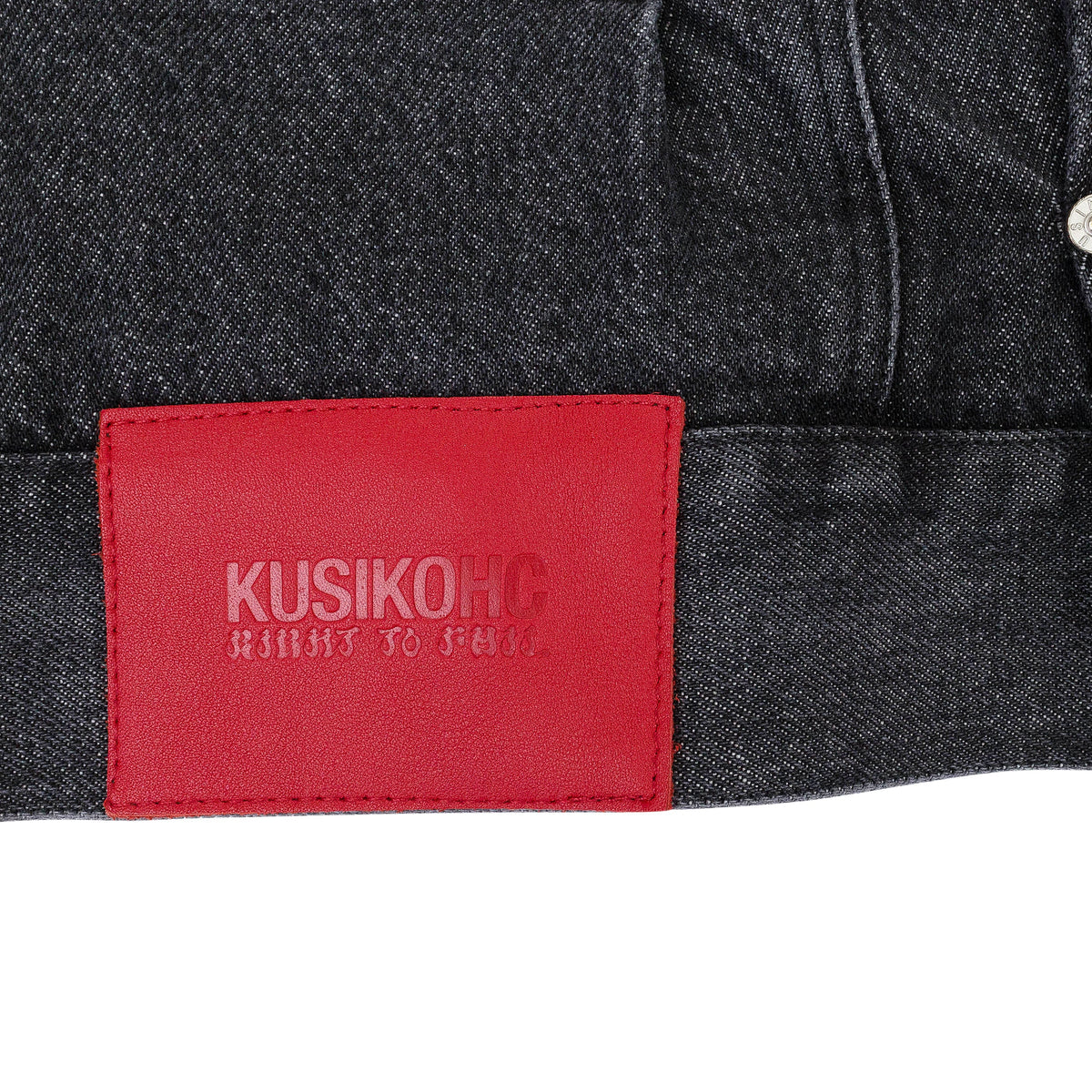 PADDED MULTI RIVET DENIM JACKET