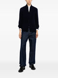 Emporio Armani ribbed zip-up cardigan