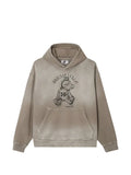 izzue faded-effect graphic-print hoodie