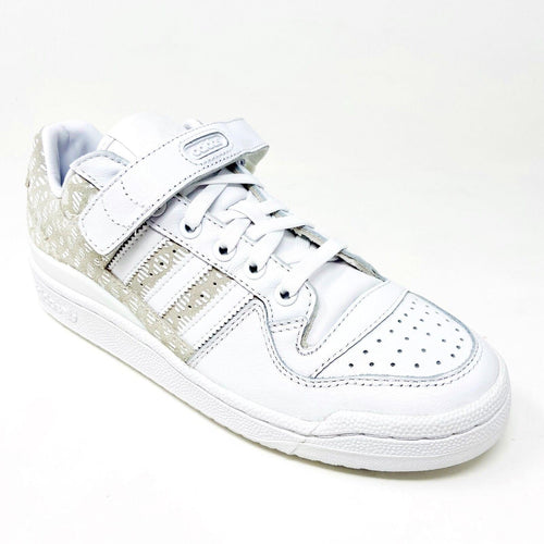 Adidas Originals Forum Low White Gray Womens Size 7 Trainer Sneakers BY9348