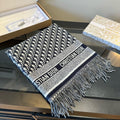 Dior Fringed Patterned Shawl