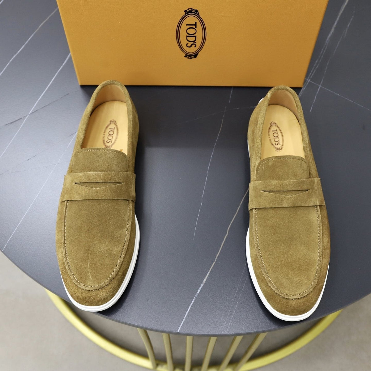 TOD'S Leather Slip-On Loafers